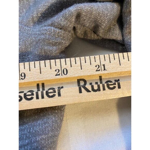 Eddie Bauer Womens Cardigan Gray Cowl Neck Jacket Large Cotton Blend Casual - Picture 8 of 11